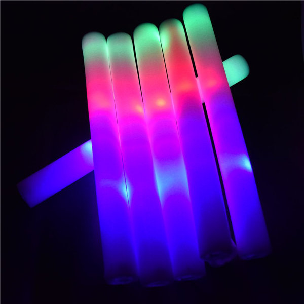The Party Aisle™ 20 PCS/Pack 16" LED Foam Glow Sticks, 3 Modes Flashing
